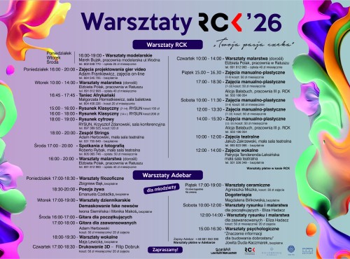 Warsztaty RCK i Adebar - grafik